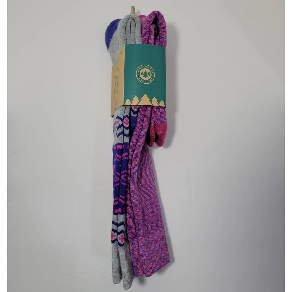 Northeast Outfitters Ski Socks Womens Size‎ 5-10 Cushioned Snow Winter Outdoor